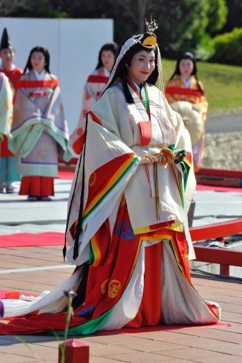 Heian Era Kimono. This kind of Kimono is called Juni Hitoe (十二単衣) meaning twelve-layered robe. It ca