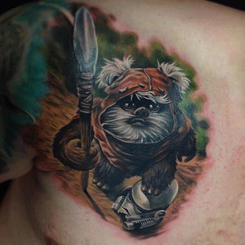 frankrizzotattoo:  Ewok   Wow!