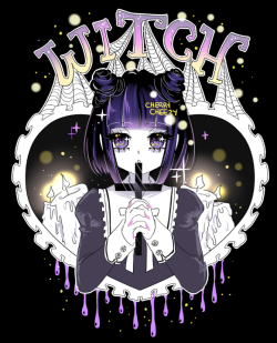 cherrycheezy:  Witch | this is my art, please do NOT steal/edit/repost ANYWHERE!!! twitter | facebook | etsy | instagram 