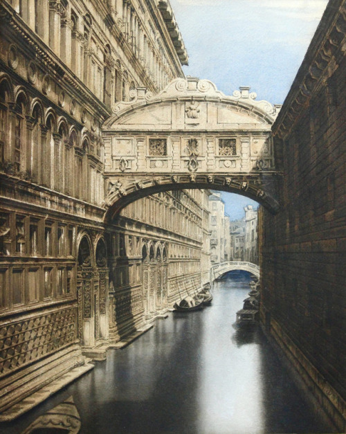 jerzee55z:Gustave Dore - The Bridge of Sighs, Venice [c.1870]