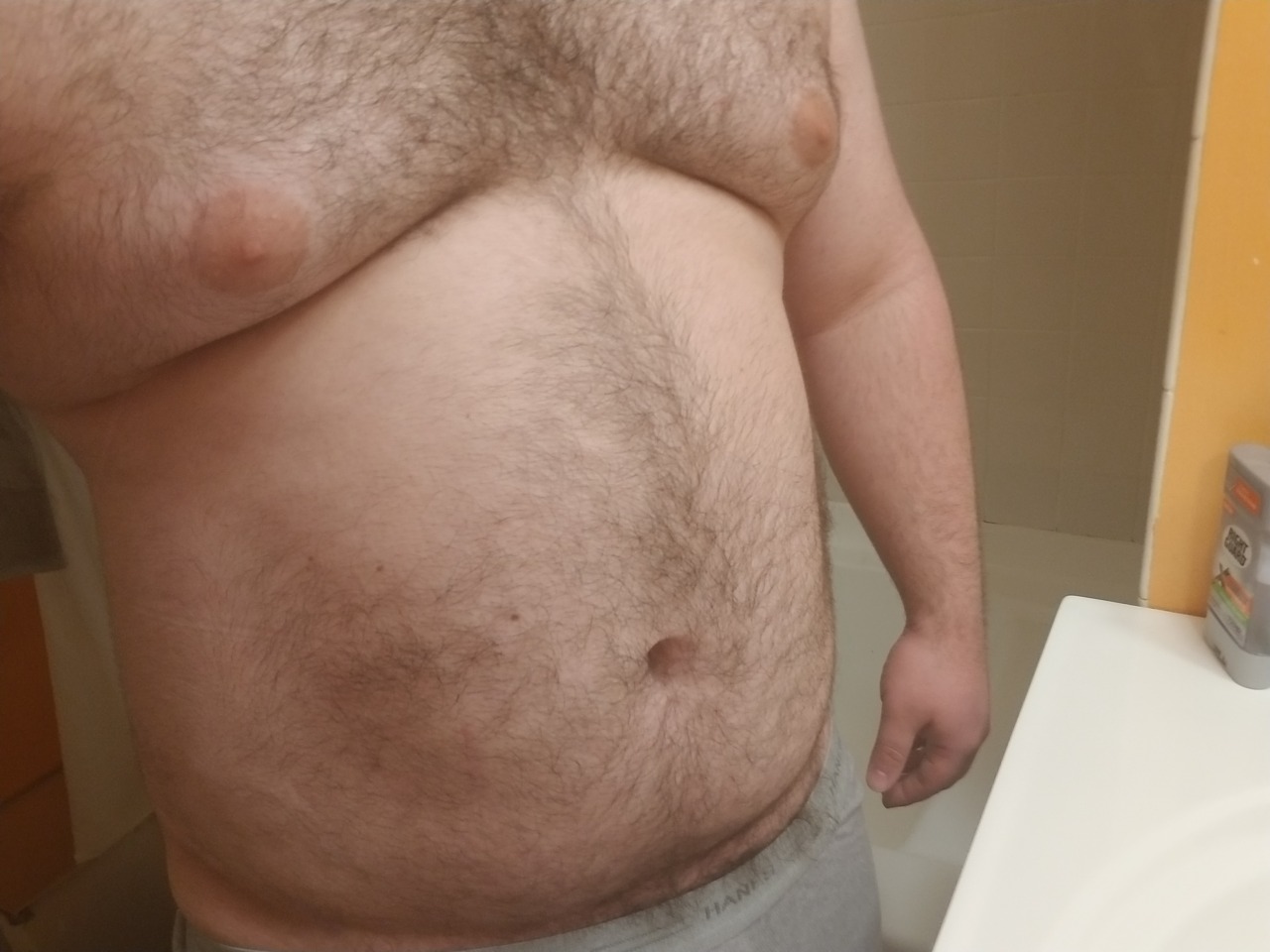 artimues:  ajthecub:  Getting a little chunky may try and lose weight but for now embracing it. Also thank you for 1,000 followers! Love you all 😘🍆🍑💦  Holy fuck he looks cuddly! Wooof