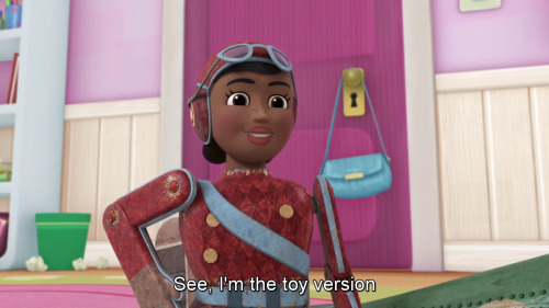 tranquillust:  draqua:  Doc McStuffins S3E11 showcases real world African America female pilot: Bessie Coleman   this show is so important  So glad my daughter loves her