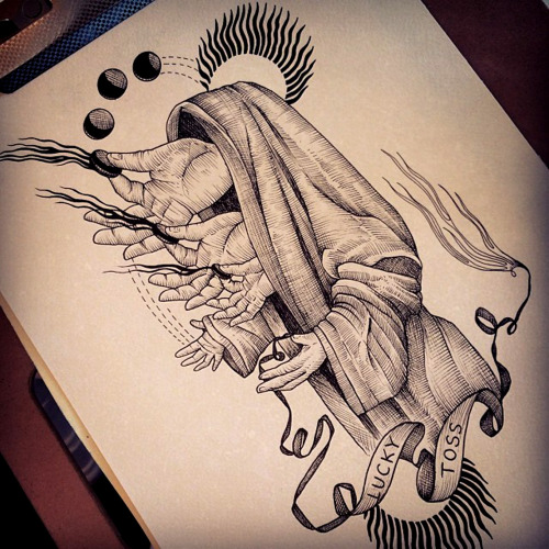 thievinggenius:  Done by Karrie Arthurs. @thepaperweight 