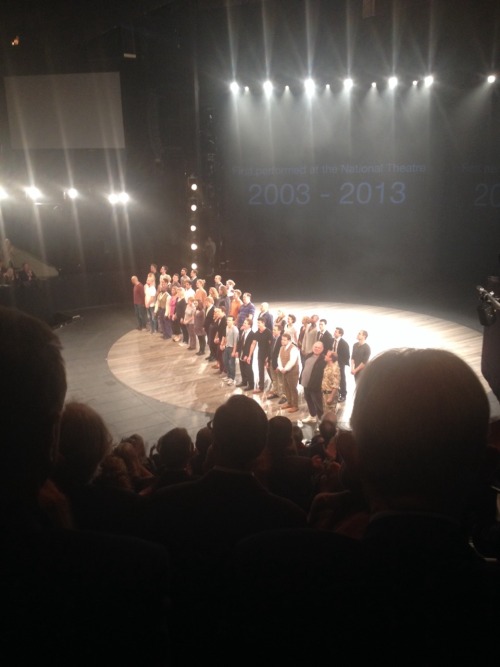 waggers12:Curtain call at the national theatre 50th anniversary performance! This cast is just out