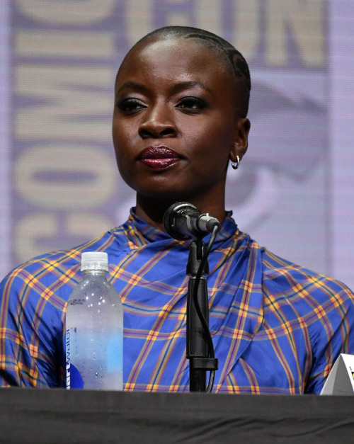 Danai Gurira attends the Marvel Studios ‘Black Panther’ Presentation during Comic-Con In