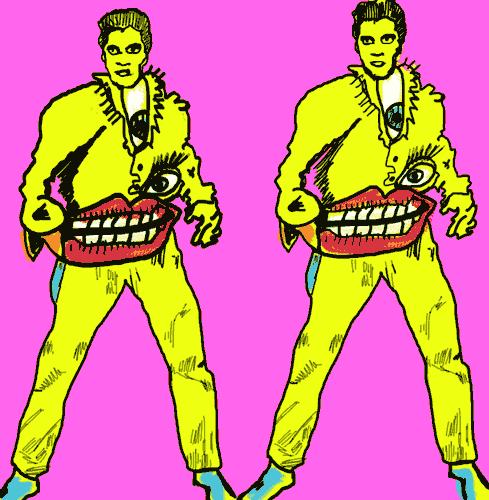 artttdesignnn:  Psychedelic Elvis 