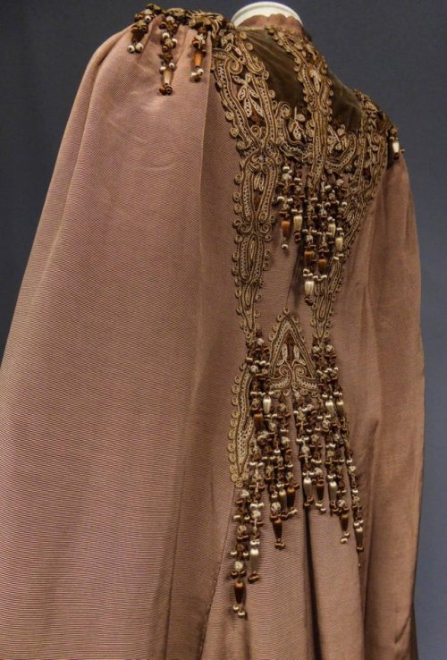 French Evening Cape with Trimmings Emile Pingat style 1890 - 1905