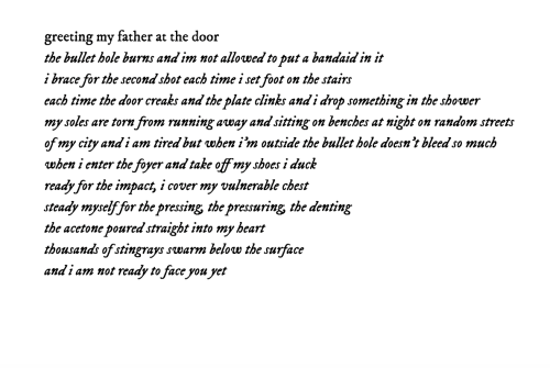 Greeting My Father At The Door