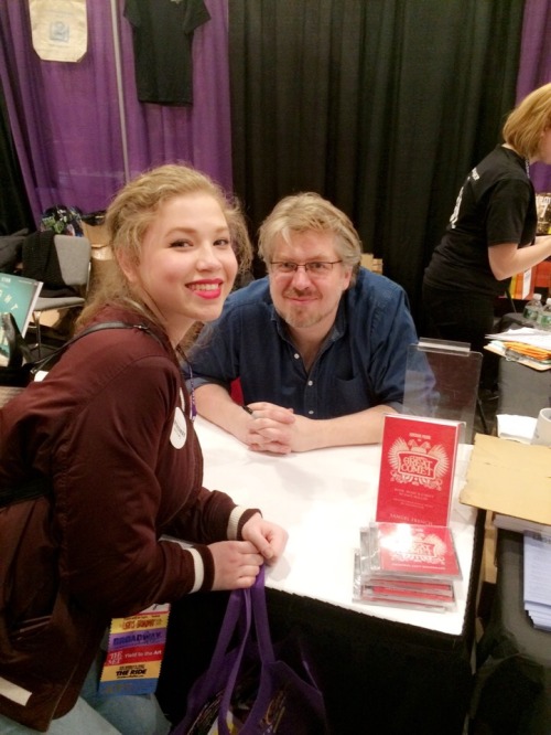 branuran:dave malloy: King of running the drama bookshop booth ,,