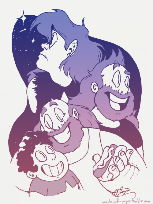 waste-of-paper:  Ugh this scan turned out really bad but Uhh..Gregvolution, because he is the best dad in the UUUUNIVERSE God Bless <3