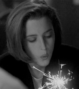dailydanascully:That’s the way I like to celebrate [birthdays]. It’s every four years, it’s like dog