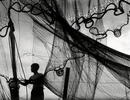 last-picture-show:Fosco Maraini, Fisherman with Nets on the Sea of Japan, 1953