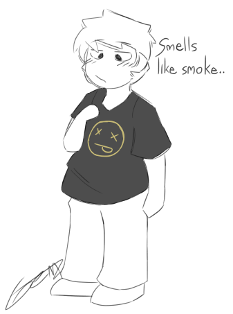 When your bf steals your old band t-shirts. I remembered a headcanon someone sent me and I stil