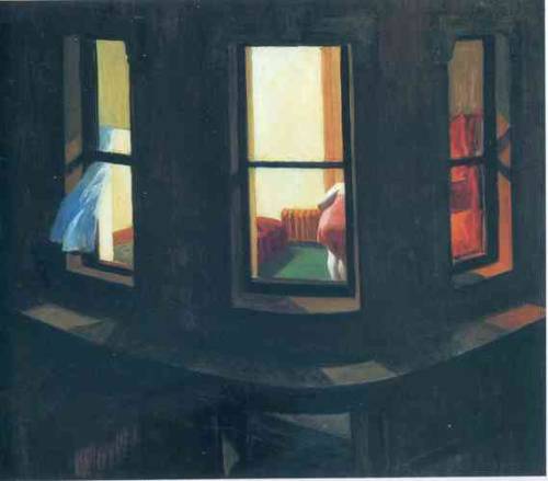 artist-hopper: Night Windows, 1928, Edward Hopper Medium: oil,canvas 