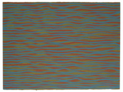 baja-baja:  Sol LeWitt,   Horizontal Brushstrokes in Color, 2003Gouache on paper  