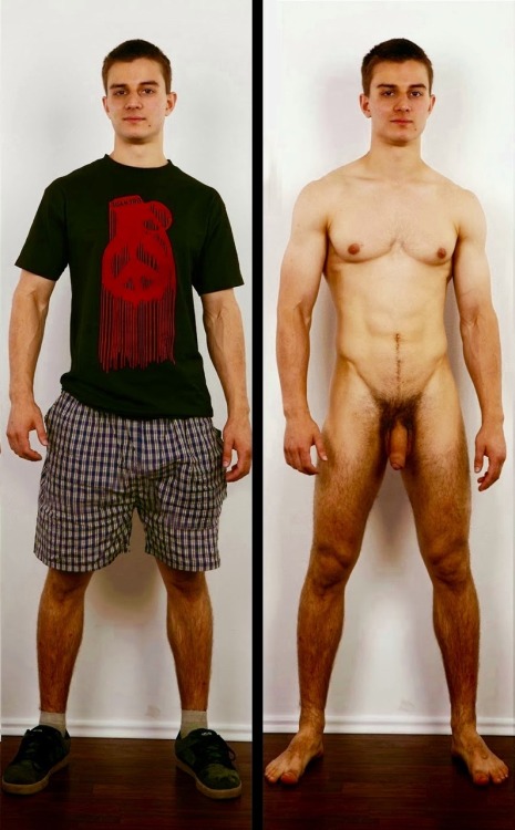 broswithoutclothes:Brofore & After  Before and after shots. I find these so hot for some reason.