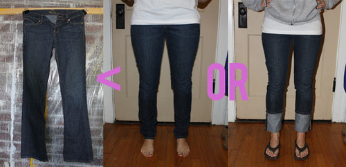 Holly Helps — Modify your own skinny jeans.. or crop pants!