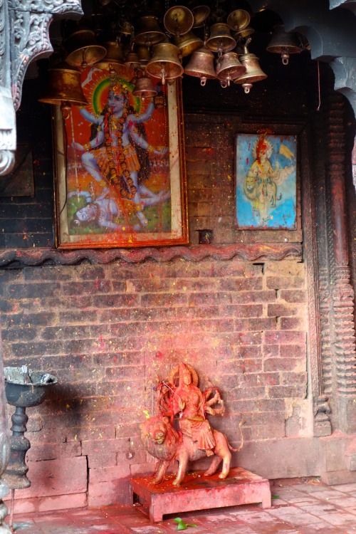 Durga deity at temple , Nepal