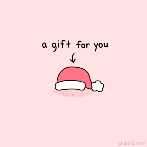 chibird: The Chibird was just taking a nap in the hat before waking up to spread some holiday cheer. ❤ Chibird store | P