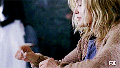 american horror story + smoking