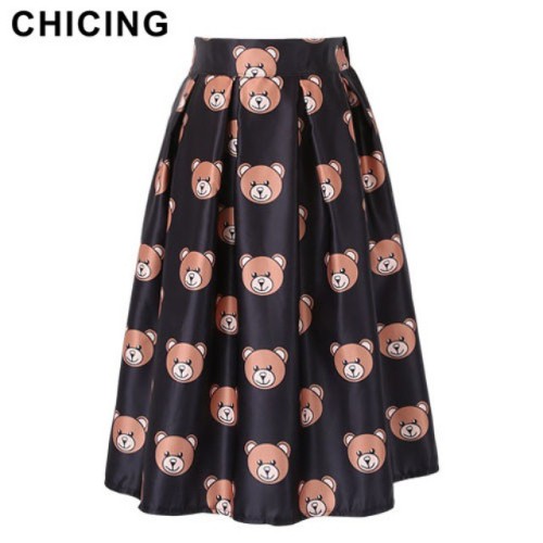 PreOrder: Bear Midi Skirt  Color: Black/White/Blue  Free Size  RM77  #inspired #moschinoinspired #sh