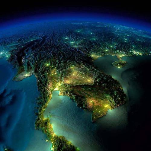 renamonkalou:Night on earth II Set 1: South Africa | Caucasus and the Caspian Sea Set 2: Korea, Japa