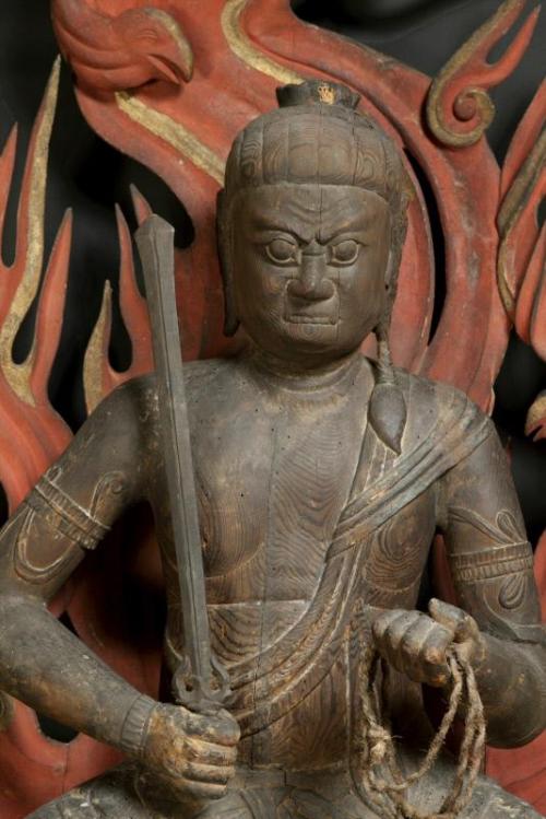 The Buddhist deity Achala Vidyaraja (Fudo Myoo)Place of Origin: JapanDate: 1000-1100Historical Perio