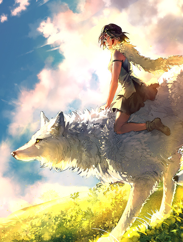 maid-en-china:  Tribute to my favorite Miyazaki movie of all time. Princess Mononoke