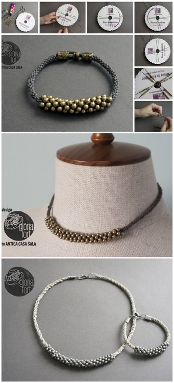 truebluemeandyou:DIY Beaded Kumihimo Bracelet and NecklaceUpdated Link 2019I translated with Chrome.