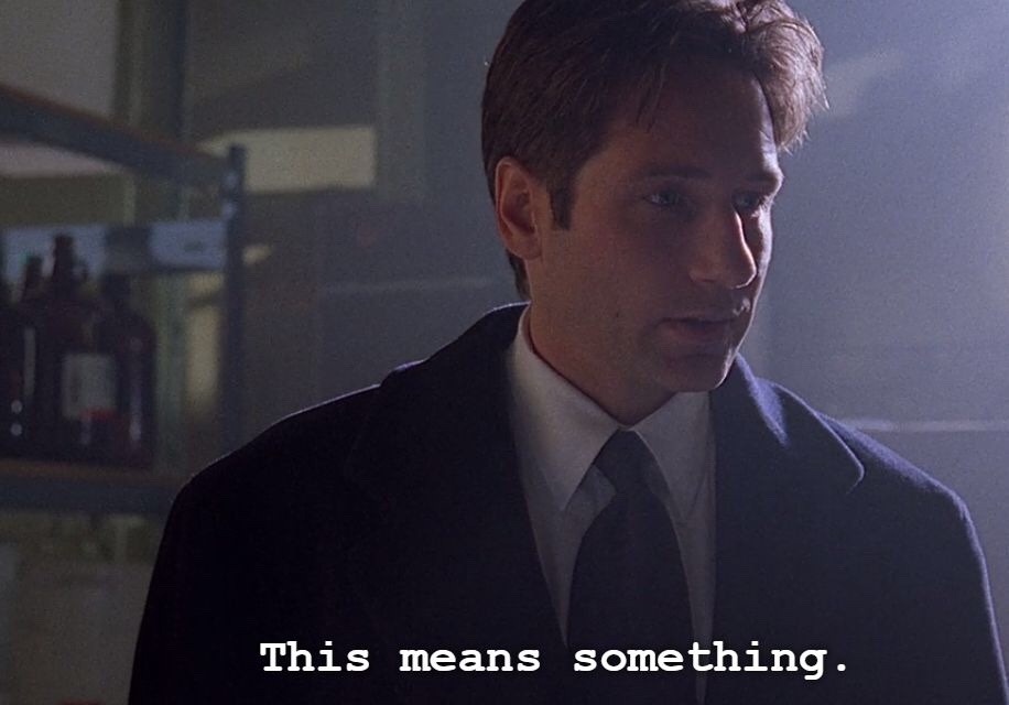 The signs as our favorite out-of-context x-files screen-caps.