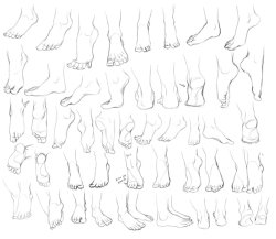 drawingden:  Feet Study by Naviira 