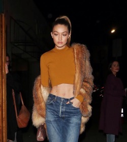 hadidnews:  January 29: Gigi Hadid out and about in Los Angeles. 