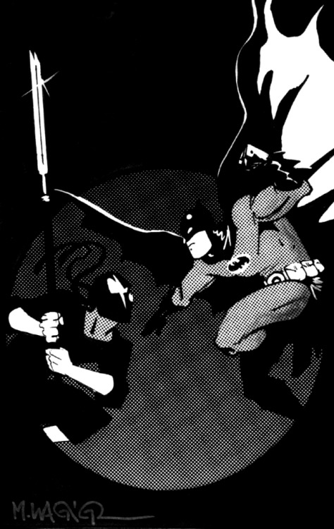 spaceshiprocket:Batman/Grendel by Matt Wagner