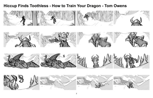 Hiccup Finds Toothless [Storyboard]- How To Train Your DragonTom Owens