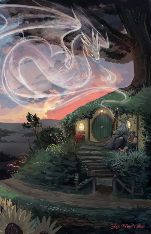 sagewindfeather:The HobbitThis is my favorite book. I would love to live in Bag End, and have a smok