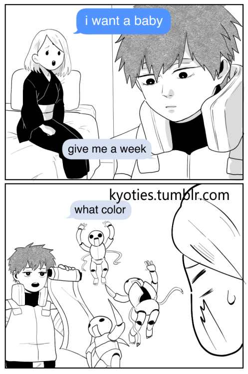 kyoties: the twitter i want a baby meme was so good….consider supporting me on patreon!!!