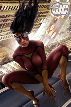 thecyberwolf:  Spider-Woman Created by Jeff