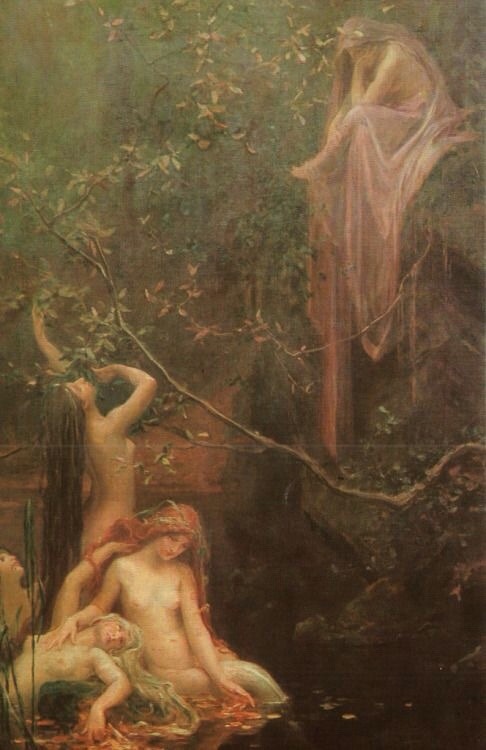 templeofapelles:  Maximilian Pirner  Víly U Pramene, 1895