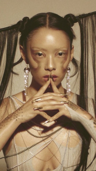 rinasawayamaupdates:‘SAWAYAMA’ photoshoot by Hendrik Schneidermakeup: ana takahashinails: lauren michelle pireshair: yusuke morioka