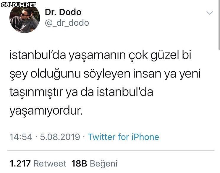 istanbul'da yaşamanin çok...