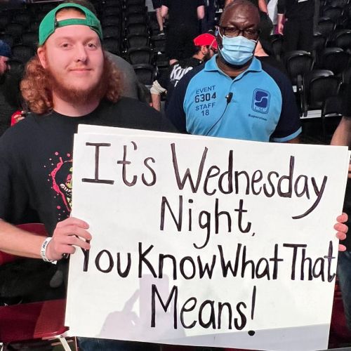 justinroberts- This is my favorite sign to read out loud at every event and it typically leads to a 