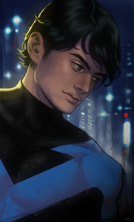 thehappysorceress:Pretty, pretty Grayson.Night Wing by GR009