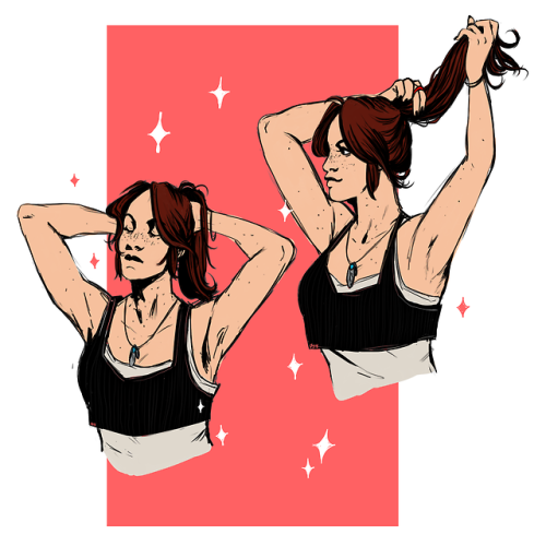 cherry-ichor-moved: getting ready for a night at the zombie infested city! ;D