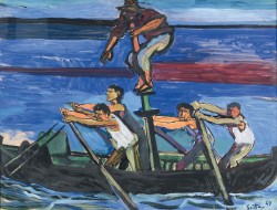 thunderstruck9:  Renato Guttuso (Italian, 1911-1987), Tonnara [Tuna fishing], 1949. Tempera and mixed media on paper, 50 x 66 cm.