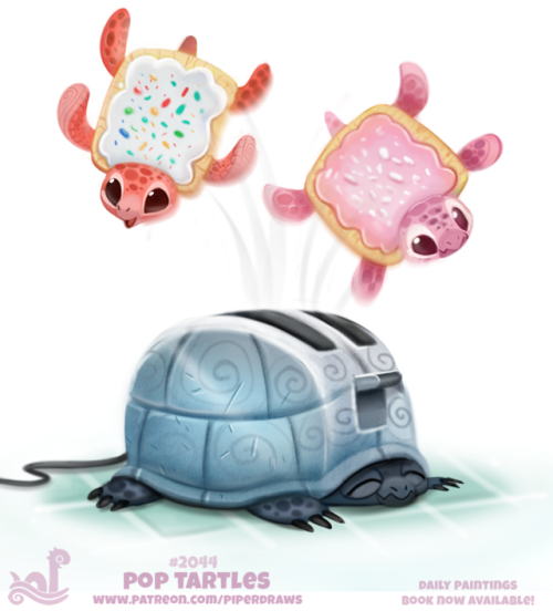 cryptid-creations: Daily Paint 2044# Pop TartlesDaily Paintings Book: ForgePublishing.com/sho