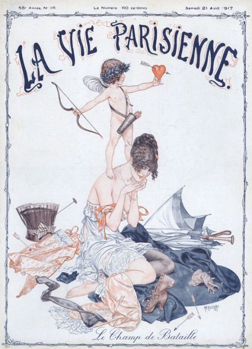 Illustration for the Cover of La Vie Parisienne by Chéri Hérouard (April 1917)