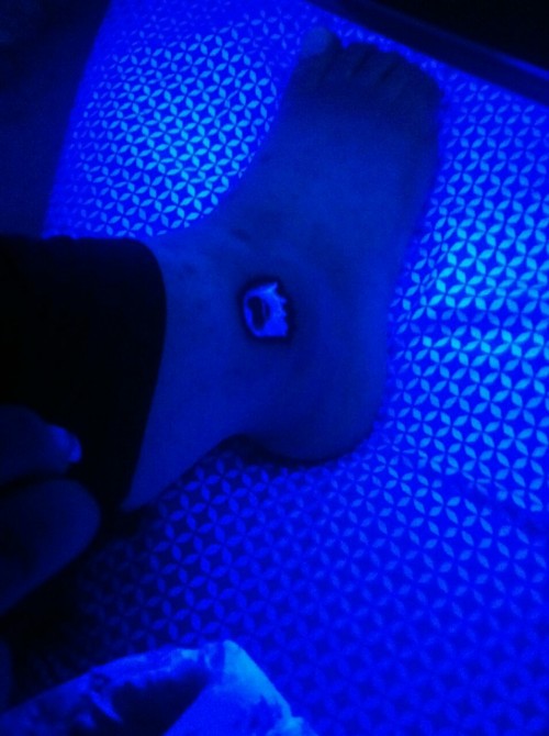This is my little ghostie with the UV light on !!