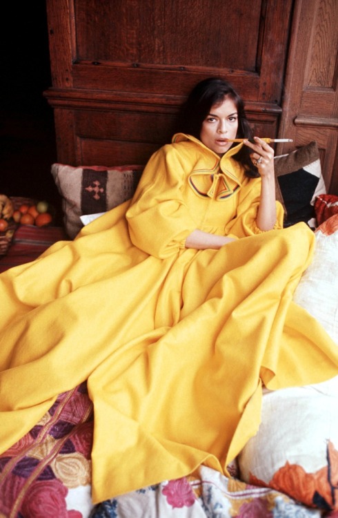 manythewonders: Bianca Jagger, wearing Zandra Rhodes, 1972