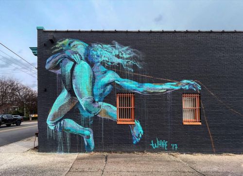 ‘The Big Dance’ Work by Taylor White in Richmond, VA. Painted in 2017.