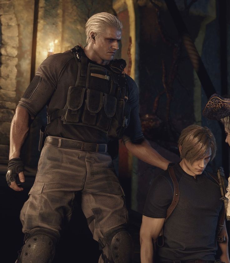 Resident Evil 4 Biohazard Leon Kennedy Jack Krauser Metal 